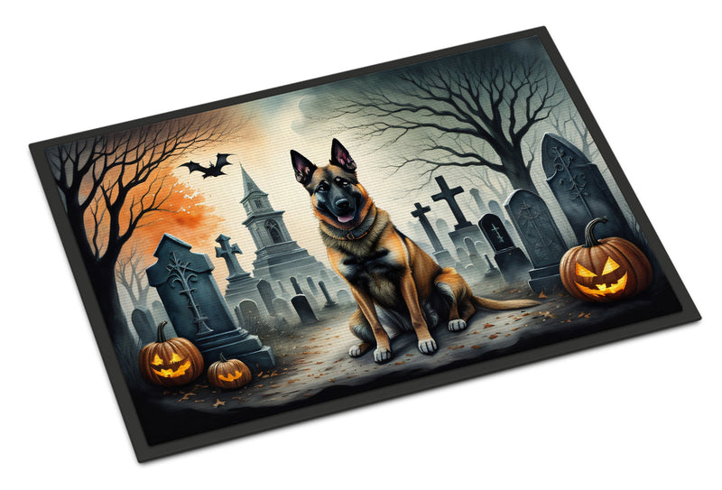 Belgian Malinois Spooky Halloween Indoor or Outdoor Mat 24x36