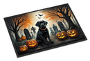 Black Labrador Retriever Spooky Halloween Doormat - 24x36 Decorative Floor Mat – Indoor/Outdoor Rug with Artistic Flair
