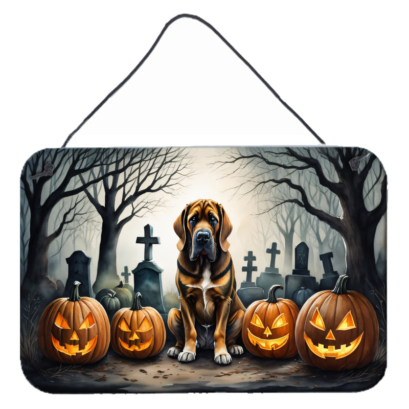 Bloodhound Spooky Halloween Wall or Door Hanging Prints