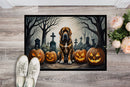 Bloodhound Spooky Halloween Doormat -  18x27 Decorative Floor Mat – Indoor/Outdoor Rug