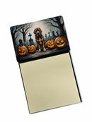 Bloodhound Spooky Halloween Sticky Note Holder- Refiilable Desk Accessory Note Pad