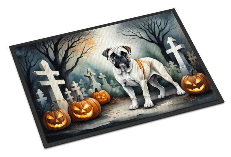 Boxer Spooky Halloween Indoor or Outdoor Mat 24x36