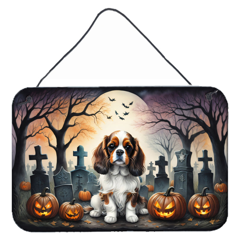 Cavalier Spaniel Spooky Halloween Wall or Door Hanging Prints