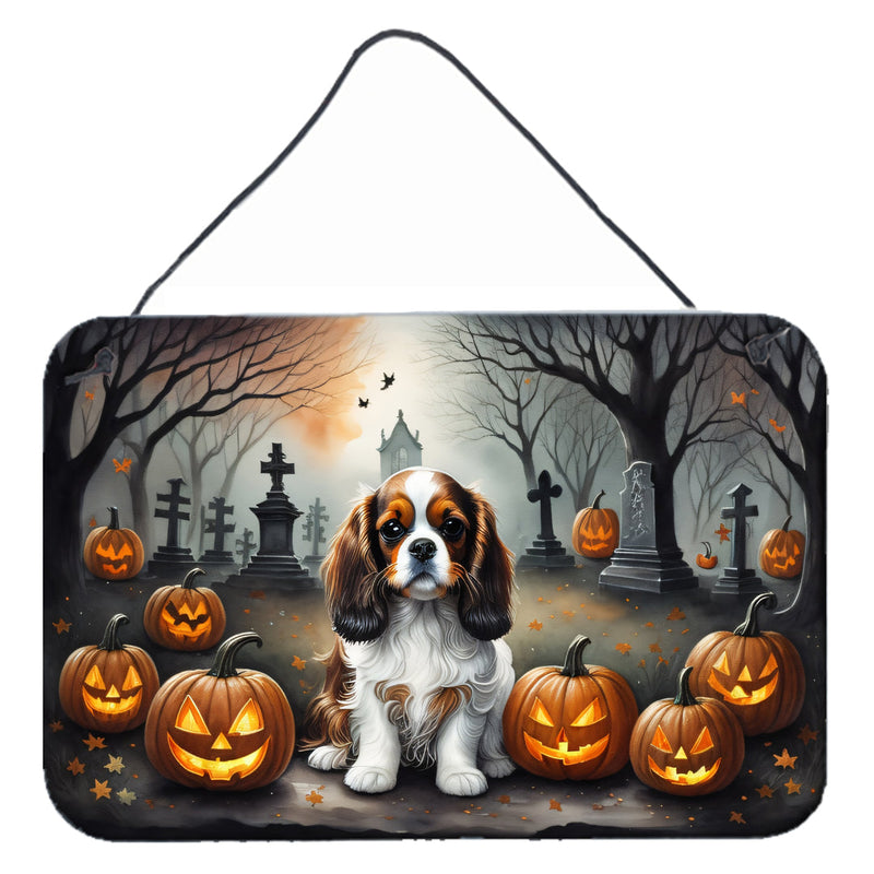 Cavalier Spaniel Spooky Halloween Wall or Door Hanging Prints