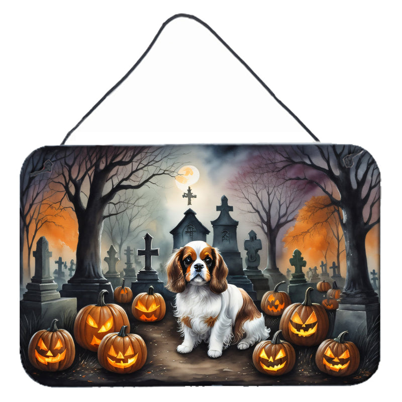 Cavalier Spaniel Spooky Halloween Wall or Door Hanging Prints