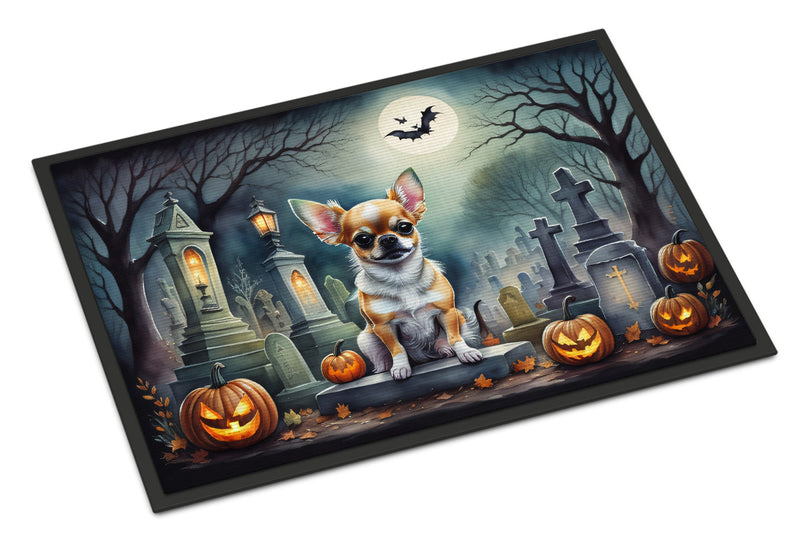 Chihuahua Spooky Halloween Indoor or Outdoor Mat 24x36