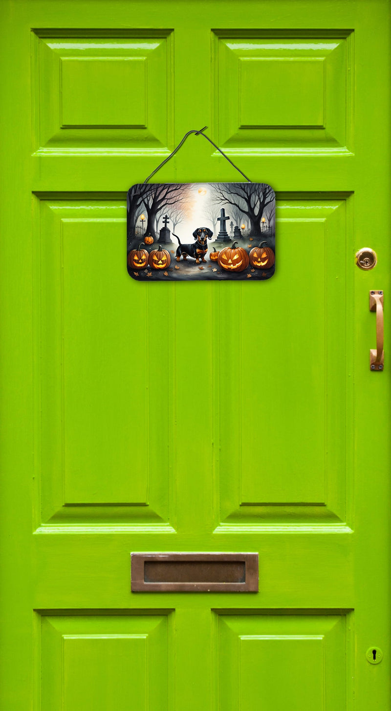 Dachshund Spooky Halloween Wall or Door Hanging Prints