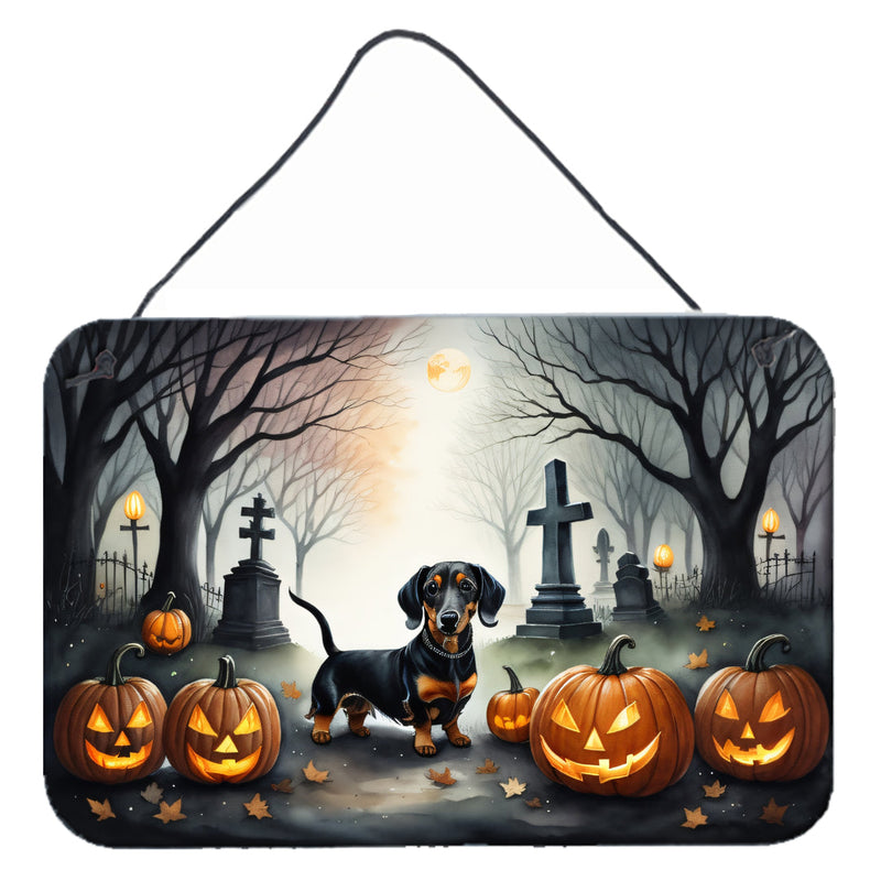 Dachshund Spooky Halloween Wall or Door Hanging Prints