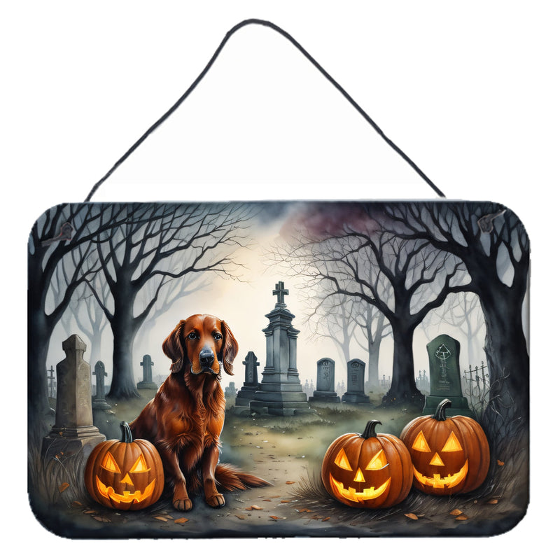 Irish Setter Spooky Halloween Wall or Door Hanging Prints