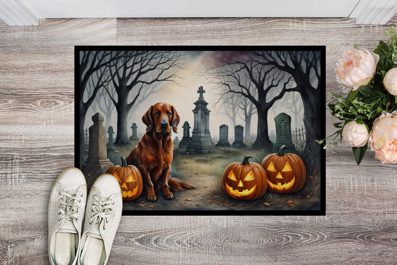 Irish Setter Spooky Halloween Indoor or Outdoor Mat 24x36