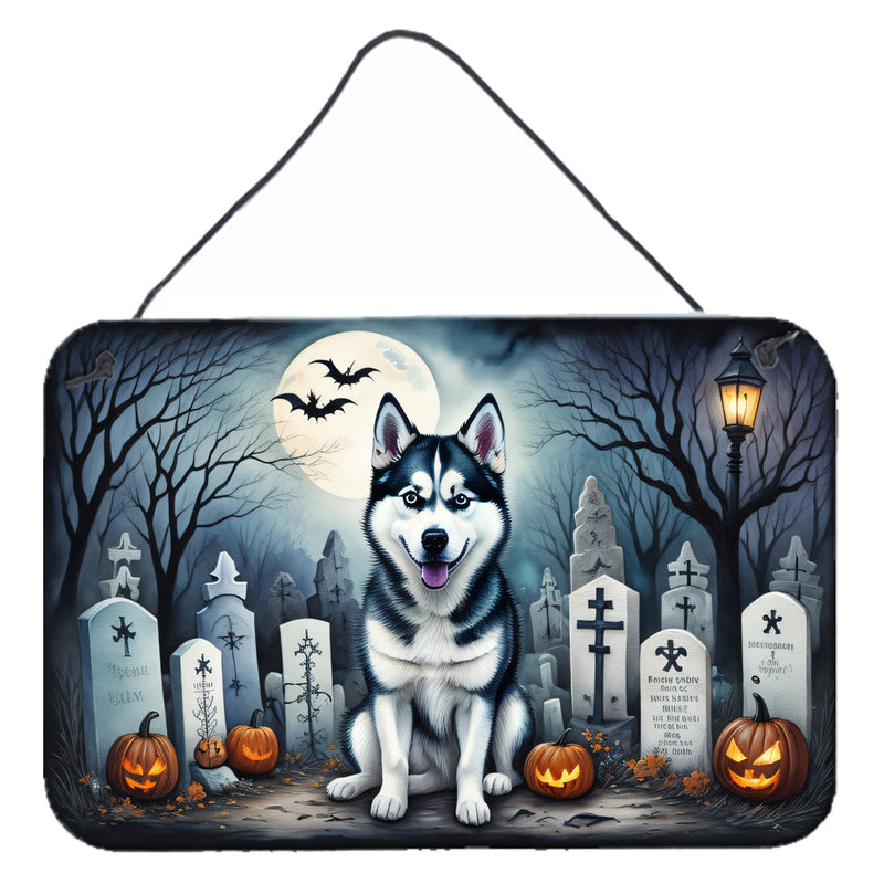 Siberian Husky Spooky Halloween Wall or Door Hanging Prints