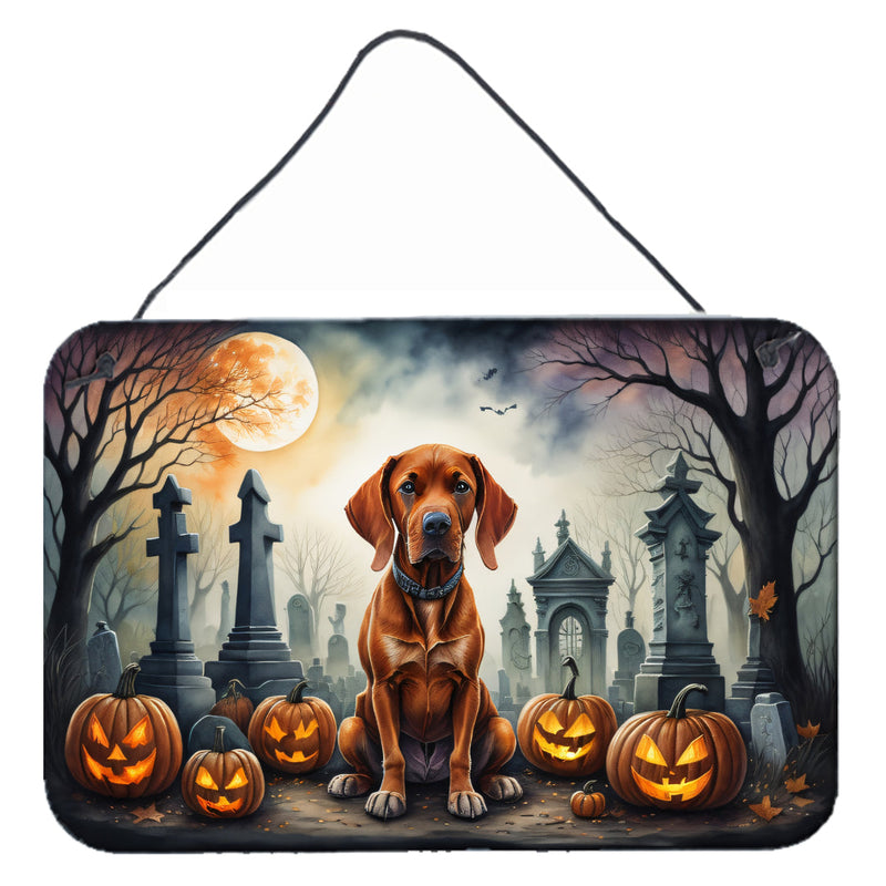 Vizsla Spooky Halloween Wall or Door Hanging Prints