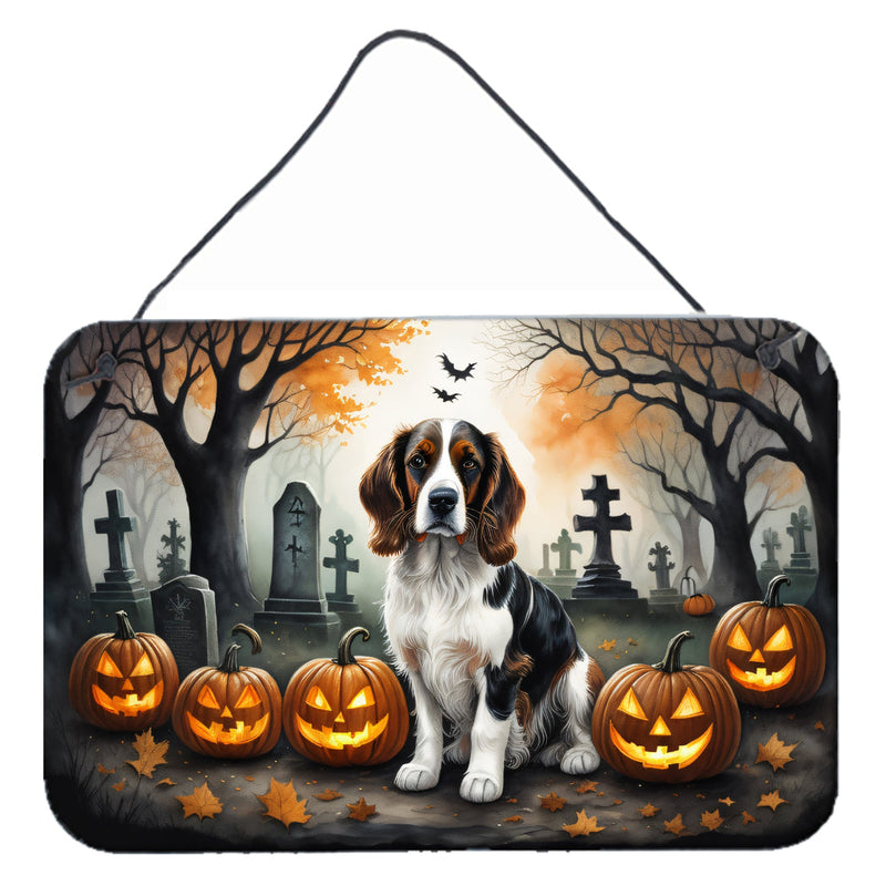 Welsh Springer Spaniel Spooky Halloween Wall or Door Hanging Prints