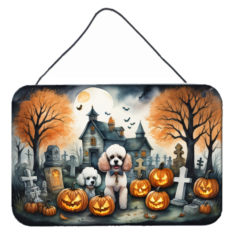 Poodle Spooky Halloween Wall or Door Hanging Prints