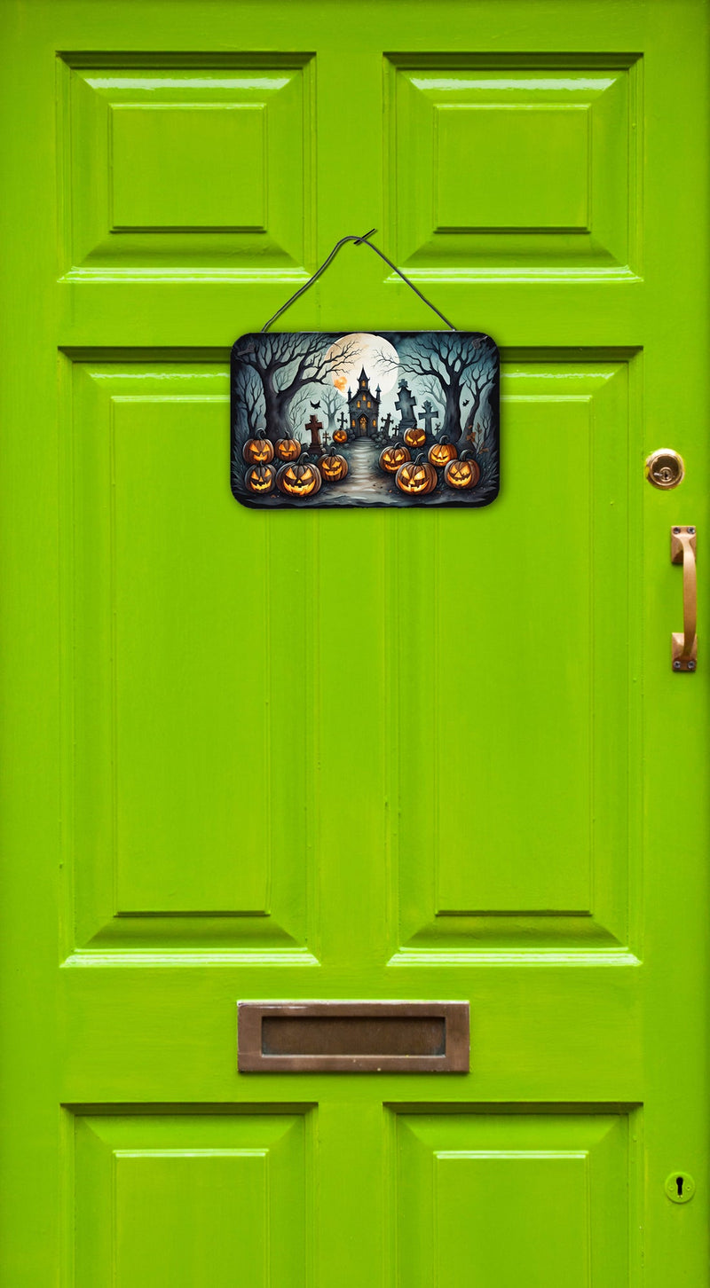 Graveyard Spooky Halloween Wall or Door Hanging Prints