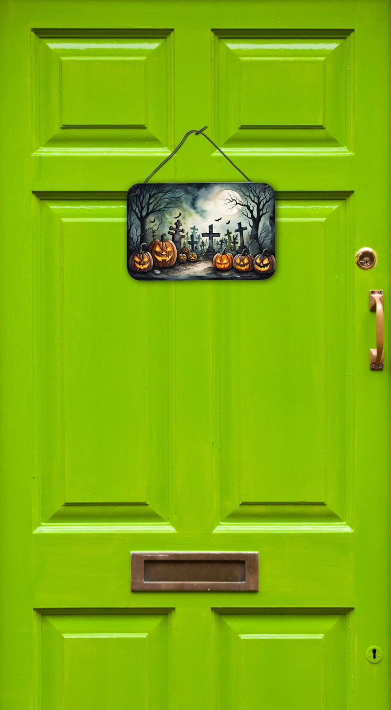 Graveyard Spooky Halloween Wall or Door Hanging Prints