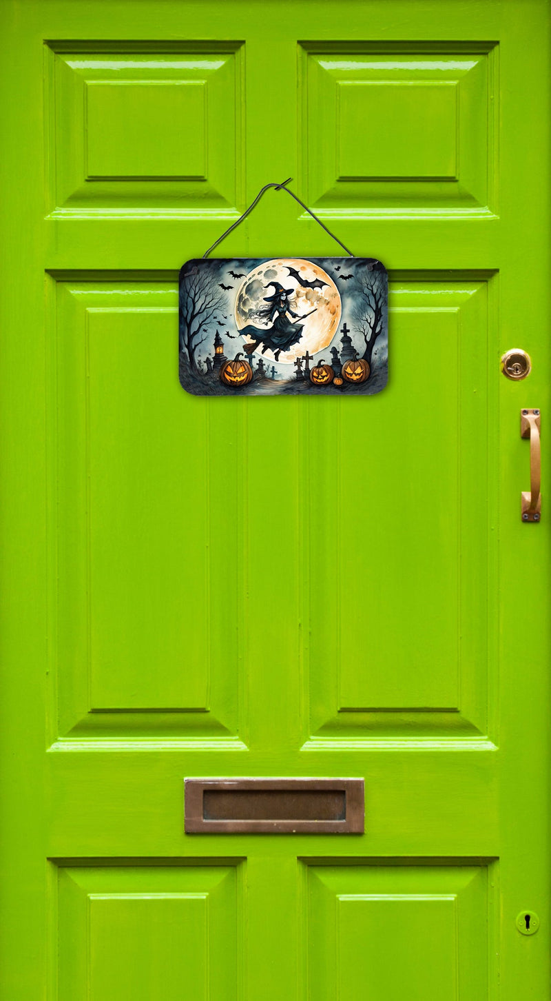 Flying Witch Spooky Halloween Wall or Door Hanging Prints