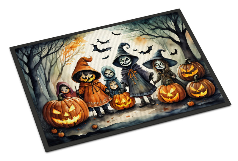 Trick or Treaters Spooky Halloween Indoor or Outdoor Mat 24x36