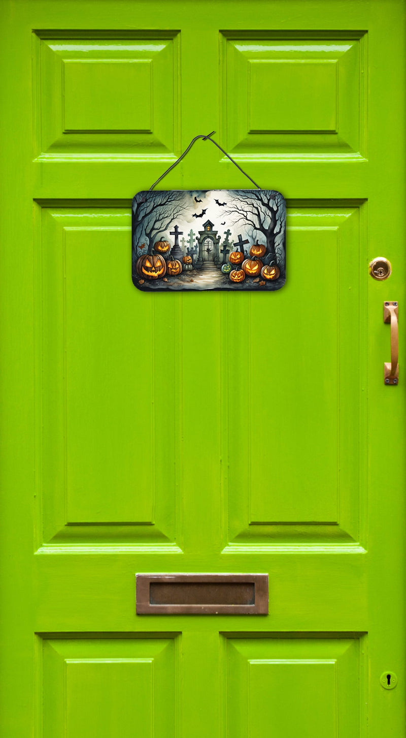 Graveyard Spooky Halloween Wall or Door Hanging Prints