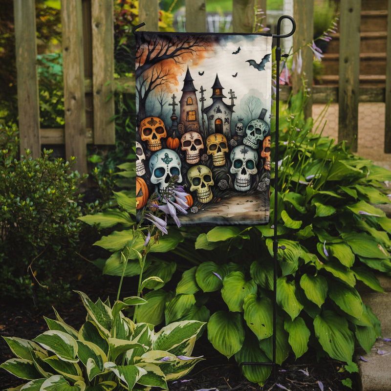 Calaveras Sugar Skulls Spooky Halloween Garden Flag