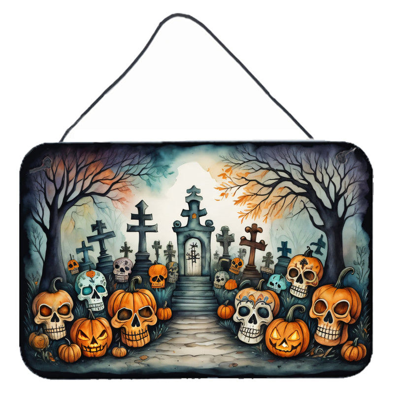 Calaveras Sugar Skulls Spooky Halloween Wall or Door Hanging Prints