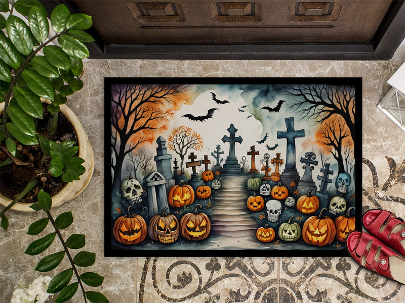 Day of the Dead Spooky Halloween Indoor or Outdoor Mat 24x36