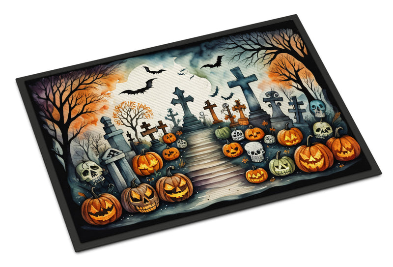 Day of the Dead Spooky Halloween Indoor or Outdoor Mat 24x36