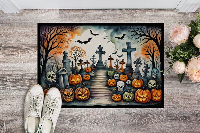 Day of the Dead Spooky Halloween Doormat 18x27