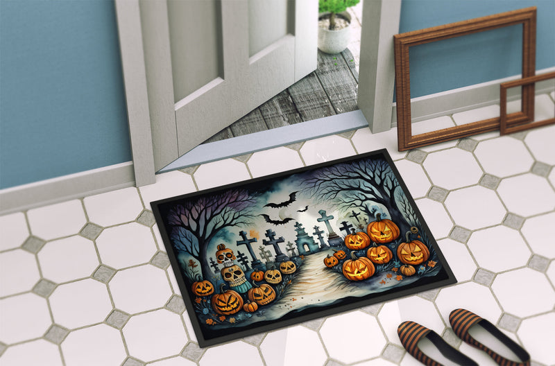 Day of the Dead Spooky Halloween Indoor or Outdoor Mat 24x36