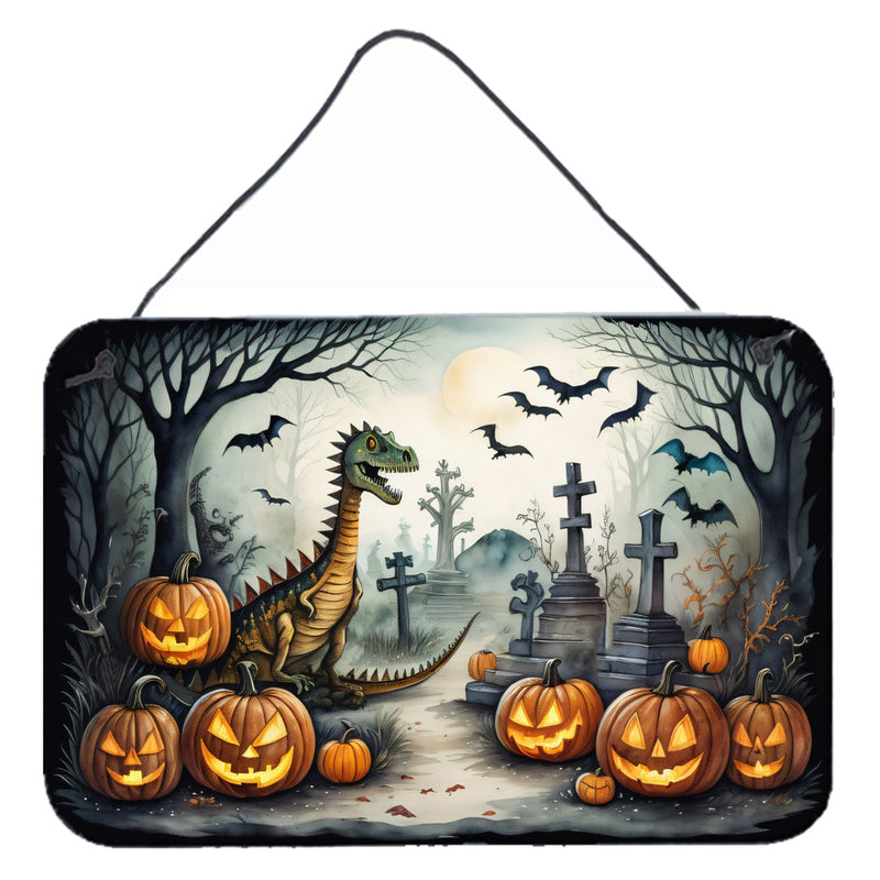 Dinosaurs Spooky Halloween Wall or Door Hanging Prints