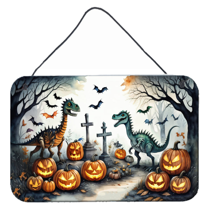 Dinosaurs Spooky Halloween Wall or Door Hanging Prints