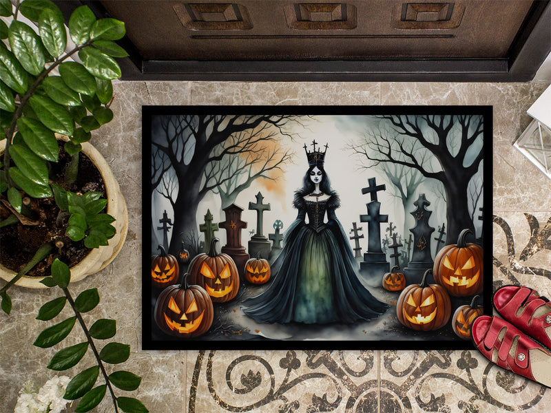 Evil Queen Spooky Halloween Indoor or Outdoor Mat 24x36