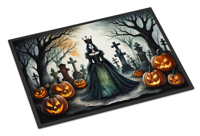 Evil Queen Spooky Halloween Indoor or Outdoor Mat 24x36