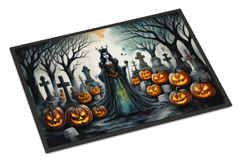 Evil Queen Spooky Halloween Indoor or Outdoor Mat 24x36