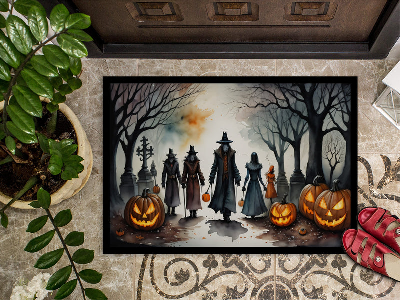 Vampires Spooky Halloween Indoor or Outdoor Mat 24x36