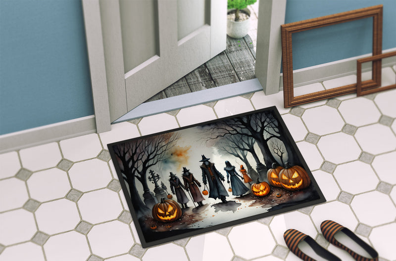 Vampires Spooky Halloween Indoor or Outdoor Mat 24x36