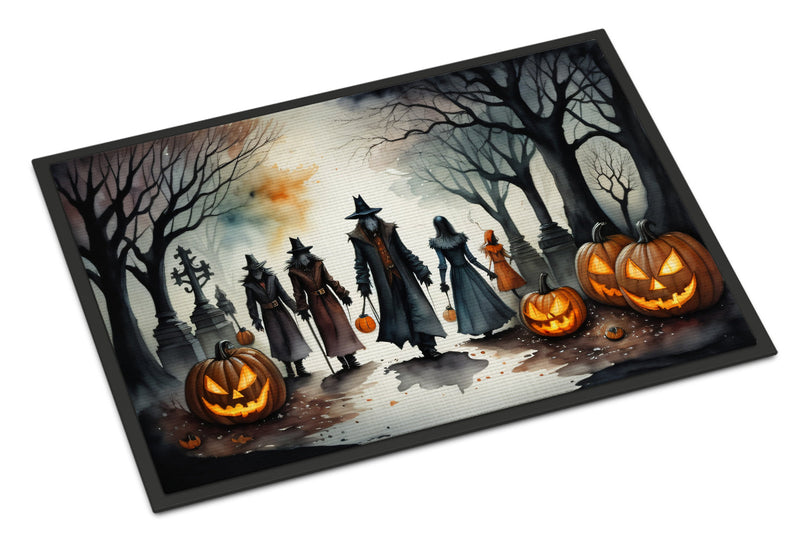 Vampires Spooky Halloween Indoor or Outdoor Mat 24x36