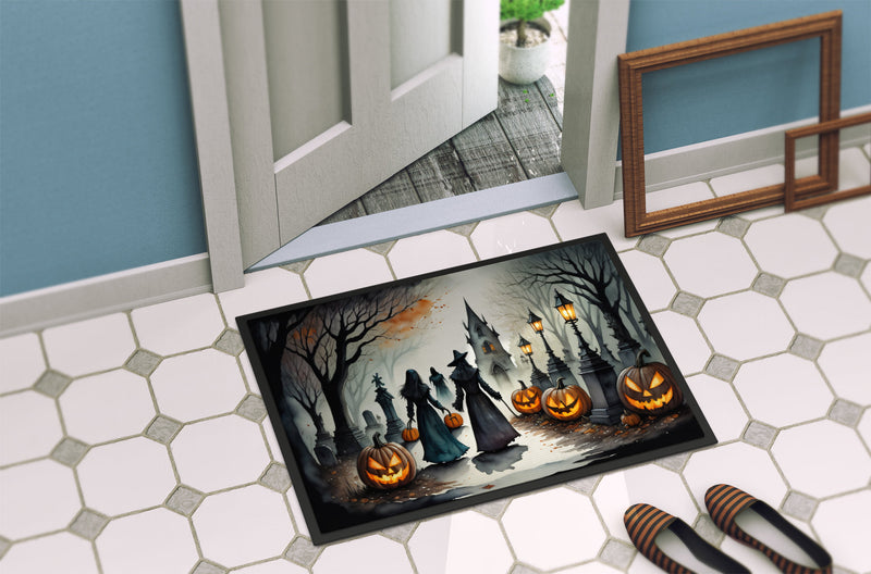 Vampires Spooky Halloween Indoor or Outdoor Mat 24x36