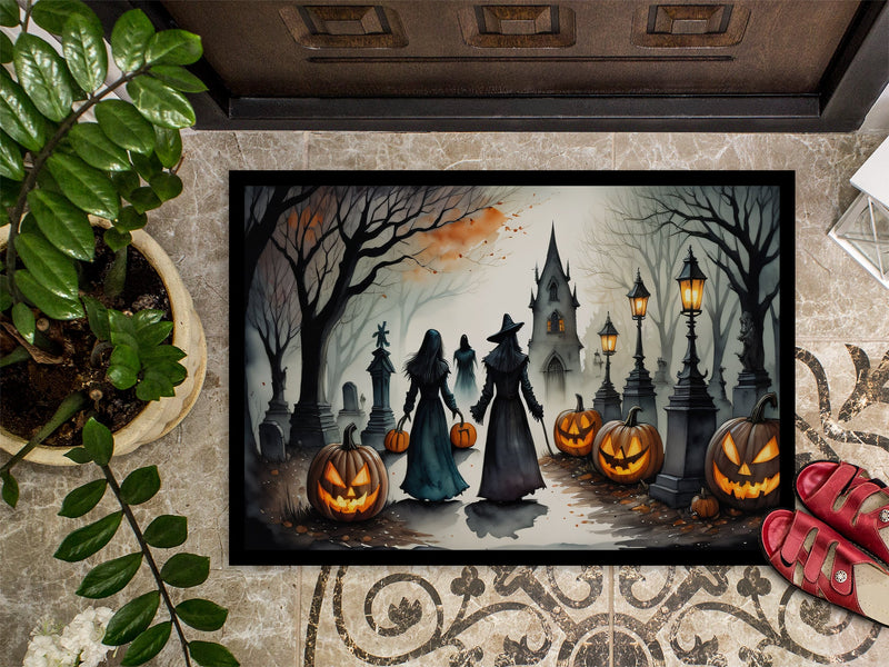 Vampires Spooky Halloween Doormat 18x27