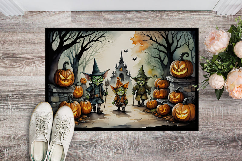 Goblins Spooky Halloween Doormat 18x27