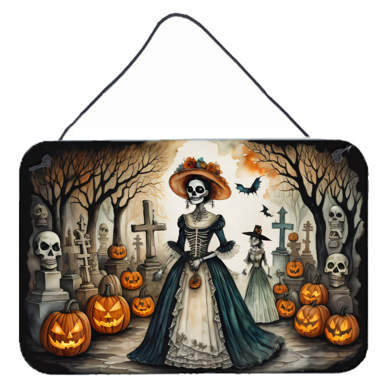 La Catrina Skeleton Spooky Halloween Wall or Door Hanging Prints