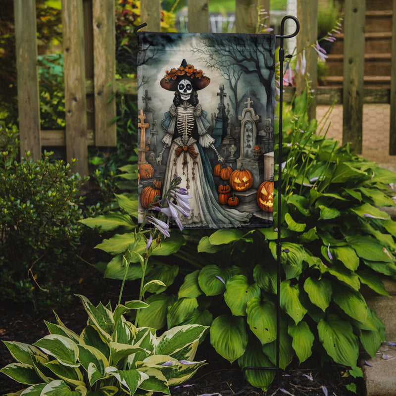 La Catrina Skeleton Spooky Halloween Garden Flag – Outdoor Decorative Yard Flag