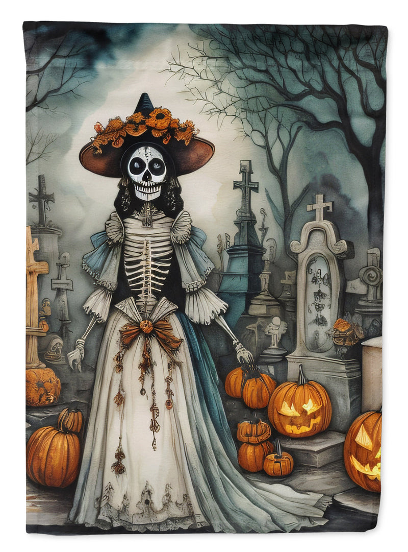 La Catrina Skeleton Spooky Halloween Garden Flag – Outdoor Decorative Yard Flag
