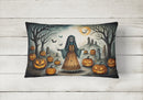 La Llorona Skeleton Spooky Halloween Fabric Decorative Pillow