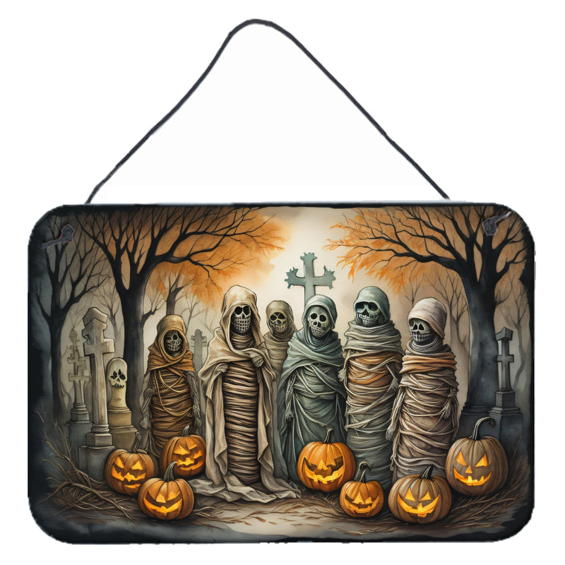 Mummies Spooky Halloween Wall or Door Hanging Prints