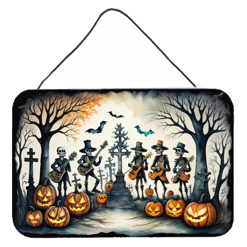 Mariachi Skeleton Band Spooky Halloween Wall or Door Hanging Prints