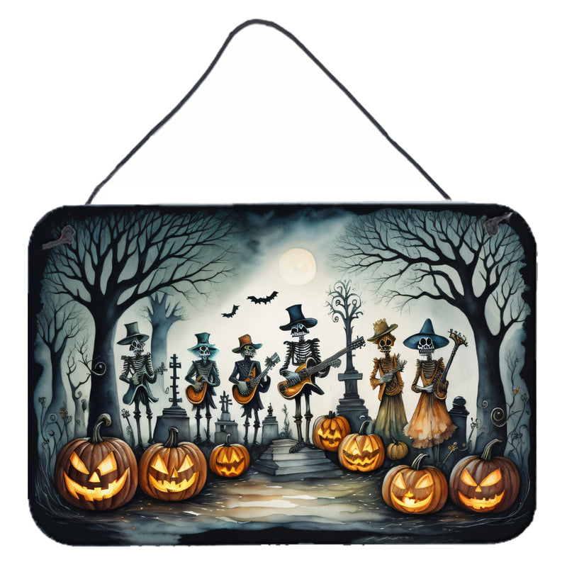 Mariachi Skeleton Band Spooky Halloween Wall or Door Hanging Prints