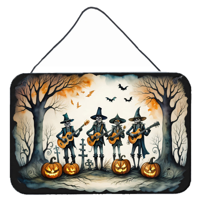 Mariachi Skeleton Band Spooky Halloween Wall or Door Hanging Prints