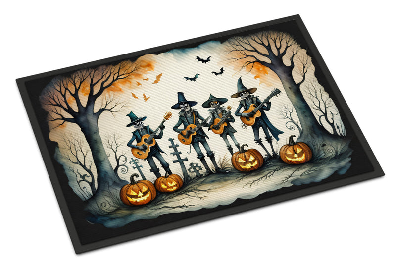 Mariachi Skeleton Band Spooky Halloween Indoor or Outdoor Mat 24x36