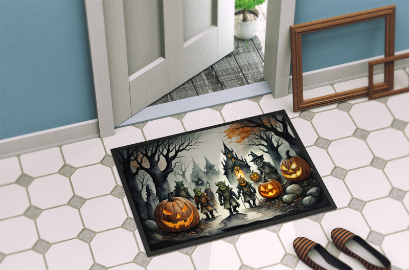 Orcs Spooky Halloween Indoor or Outdoor Mat 24x36